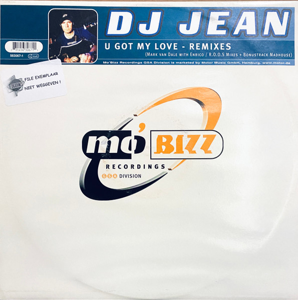 DJ Jean U Got My Love - Remixes (12-Inch Single) | Lemezkuckó CD bolt