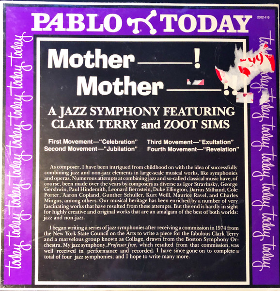 Clark Terry And Zoot Sims Mother------! Mother -----------!! A Jazz Symphony (Vinyl LP) | Lemezkuckó CD bolt