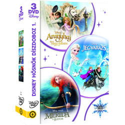 Disney hősnők díszdoboz 1. -3  DVD 