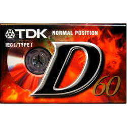 TDK D 60 audio kazetta