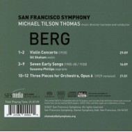 BERG: VIOLIN CONCERTO/SEVEN EARLY SONGS/THREE PIECES FO