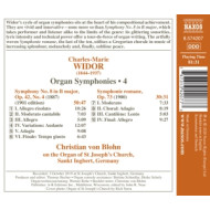 WIDOR: ORGAN SYMPHONIES VOL.4