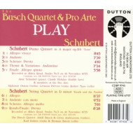 BUSCH QUARTET & PRO ARTE PLAY SCHUBERT