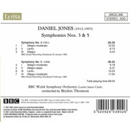 DANIEL JONES: SYMPHONIES 3 & 5