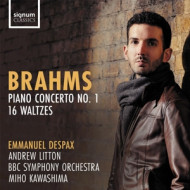 BRAHMS PIANO CONCERTO NO. 1, 16 WALTZES