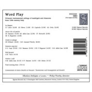 WORLD PLAY:16TH C. CHANSO