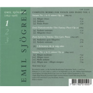 SJOGREN: VIOLIN/PIANO WORKS