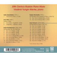 20TH CENTURY RUSSIAN PIANO MUSIC