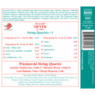 STRING QUARTETS NO.7,10 & 13