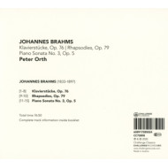 BRAHMS: KLAVIERSTUCKE OP.76/RHAPSODIES OP.79/PIANO SONATA NO.3 OP.5