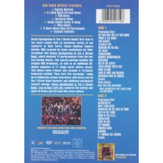 SPRINGSTEEN, BRUCE & THE Live in New York City (DVD) | Lemezkuckó CD bolt