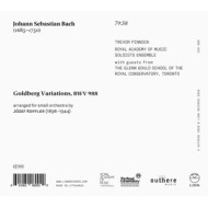 GOLDBERG VARIATIONS (ARR. JOZEF KOFFLER)