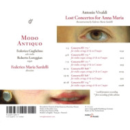 LOST CONCERTOS FOR ANNA MARIA