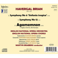 BRIAN: AGAMEMNON & SYMPHONIES NOS 6 & 12