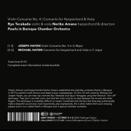 HAYDN: VIOLIN CONCERTO NO. 4 / CONCERTO FOR VIOLA AND HARPSICHORD