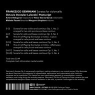 FRANCESCO GEMINIANI: SONATAS FOR VIOLONCELLO