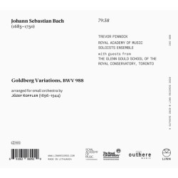 GOLDBERG VARIATIONS (ARR. JOZEF KOFFLER)