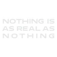 NOTHING IS AS REAL AS NOTHING