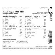 HAYDN: STRING QUARTETS VOL. 19