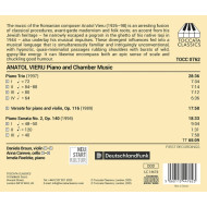 ANATOL VIERU: PIANO AND CHAMBER MUSIC