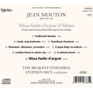 MOUTON: MISSA FAULTE D'ARGENT & MOTETS