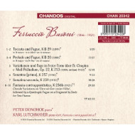 BUSONI: FANTASIA CONTRAPPUNTISTICA, CHOPIN VARIATIONS, SONATINA PRIMA