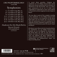 CARL PHILIPP EMANUEL BACH: SYMPHONIES - FROM BERLIN TO HAMBURG
