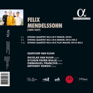 MENDELSSOHN: COMPLETE STRING QUARTETS VOL. 2