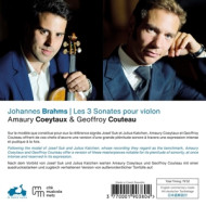 BRAHMS: THE 3 VIOLIN SONATAS