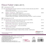KLAUS HUBER VOCAL WORKS