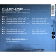 PAUL HINDEMITH: COMPLETE WORKS FOR VIOLA VOL.2: SONATAS FOR VIOLA & PIANO AND SOLO VIOLA