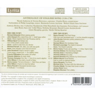 ANTHOLOGY OF ENGLISH SONGS