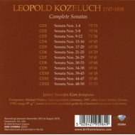 KOZELUCH: COMPLETE SONATAS