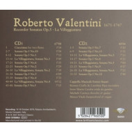 VALENTINI: RECORDER SONATAS OP.5/LA VILLEGGIATURA