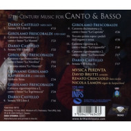 17TH CENTURY MUSIC FOR CANTO & BASSO