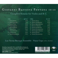 FONTANA: COMPLETE SONATAS FOR VIOLIN AND B.C.