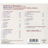 FEDERICO MOMPOU: MISTERIOS, TRANSCRIPTIONS FOR GUITAR VOL. 1