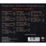 BONPORTI: SONATAS OP.6 FOR 2 VIOLINS AND B.C.