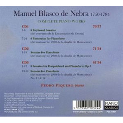 MANUEL BLASCO DE NEBRA: COMPLETE PIANO WORKS