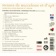 MESSES DE BARCELONE ET D'APT