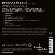 REBECCA CLARKE WORKS FOR VIOLA
