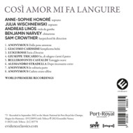 COSI AMOR MI FA LANGUIRE