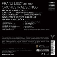 LISZT-ORCHESTRAL SONGS