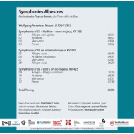 MOZART SYMPHONIES ALPESTRES (NR. 33, 35, 36)