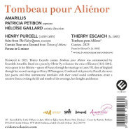 TOMBEAU POUR ALIENOR - ESCAICH/PY/PURCELL