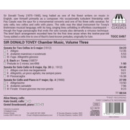 SIR DONALD TOVEY: CHAMBER MUSIC, VOL. 3 - THE COMPLETE CELLO SONATAS