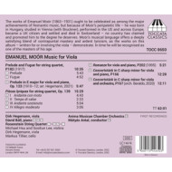 EMANUEL MOOR: MUSIC FOR VIOLA