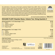 RICHARD FLURY: CHAMBER MUSIC, VOLUME TWO: STRING QUARTETS II