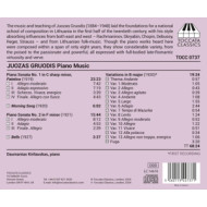 JUOZAS GRUODIS: PIANO MUSIC