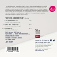 MOZART REQUIEM K. 626, AVE VERUM CORPUS K. 618 & EXSULTATE, JUBILATE K. 165